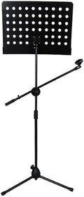 5 Core Sheet Music Stand With Mic Stand Holder - 3 IN 1 Professional Portable Music Stand with Folding Tray;  Detachable Microphone Stand Dual-Use for Sheet Music & Projector Stand MUS MH (Copy) Doba