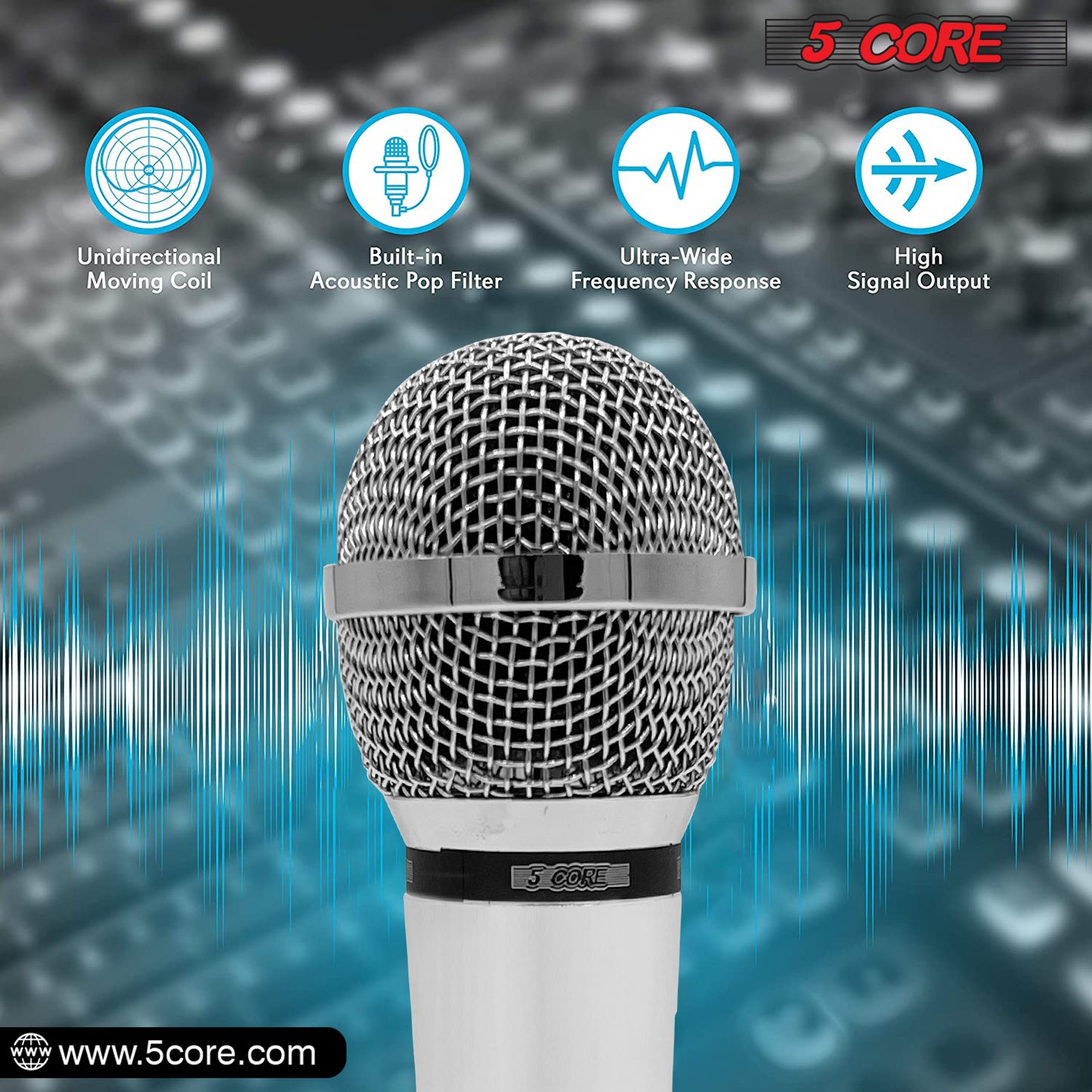 5 CORE Premium Vocal Dynamic Microphone