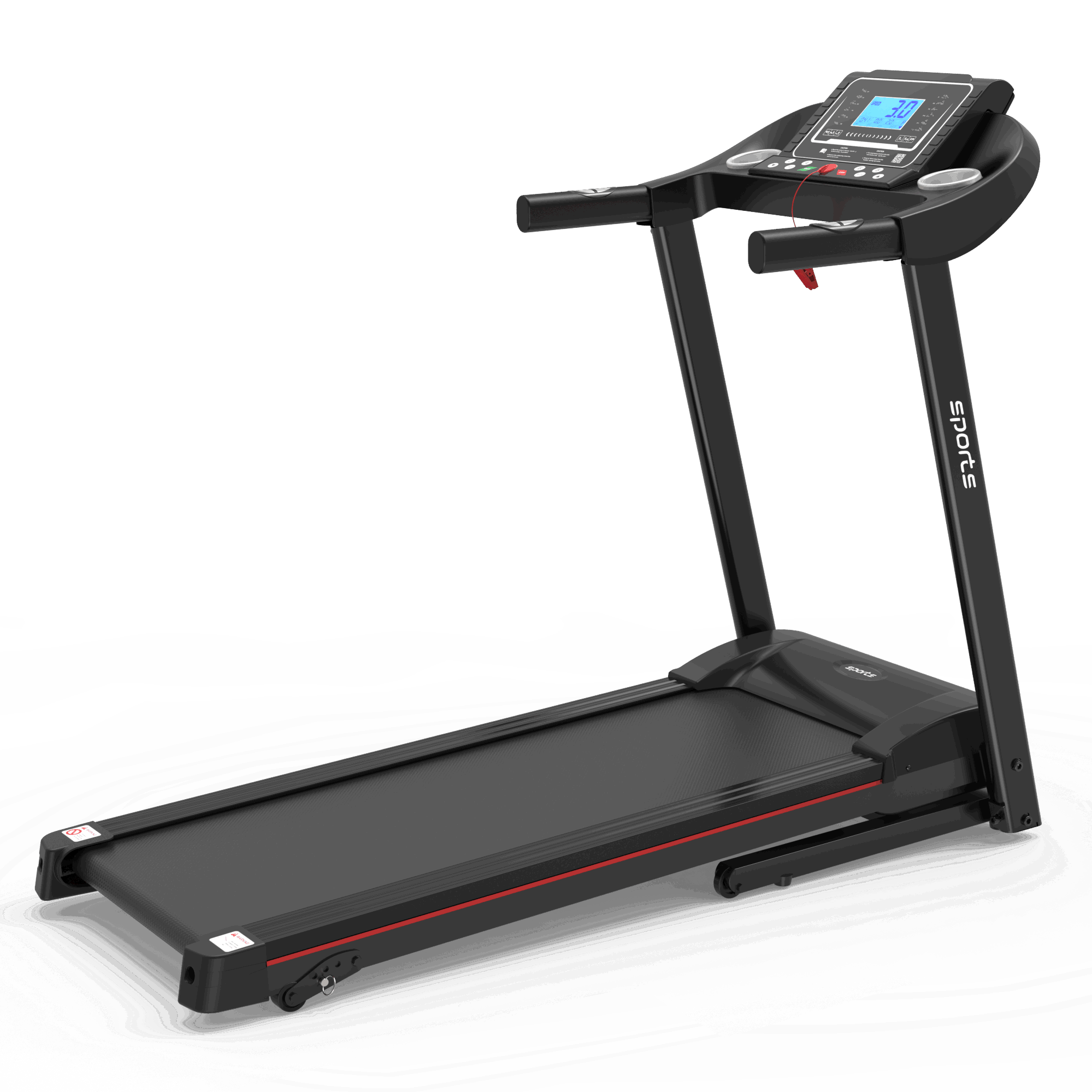 Home Foldable Treadmill with Incline; Folding Treadmill for Home Workout; Electric Walking Treadmill Machine 5" LCD Screen 250 LB Capacity Bluetooth Music