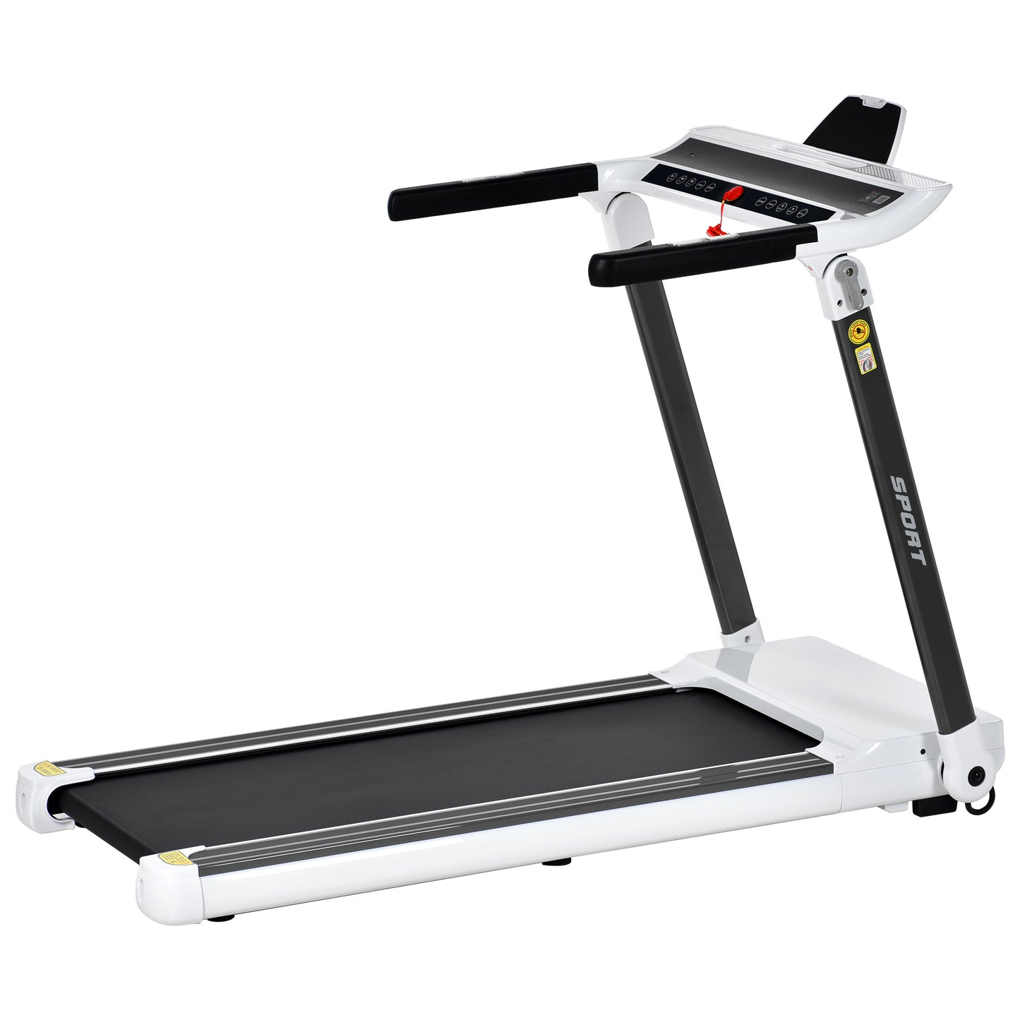 Portable Compact Treadmill;Electric Motorized 3.5HP;14KM/H;Medium Running Machine Motorised Gym 330lbs;Foldable for Home Gym Fitness Workout Jogging Walking;10% Incline ;Bluetooth Speaker APP FITIME