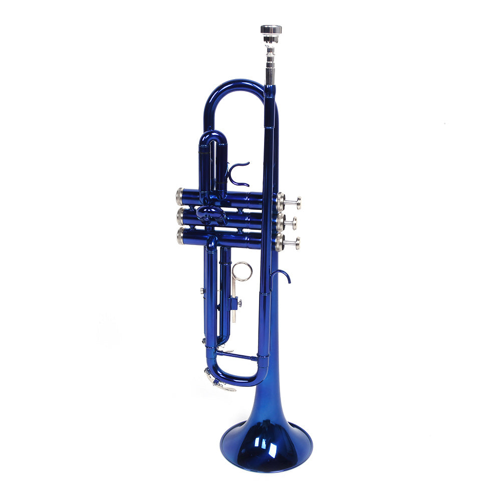 Brass B Flat Trumpet Gloves Set Blue (Copy) Doba