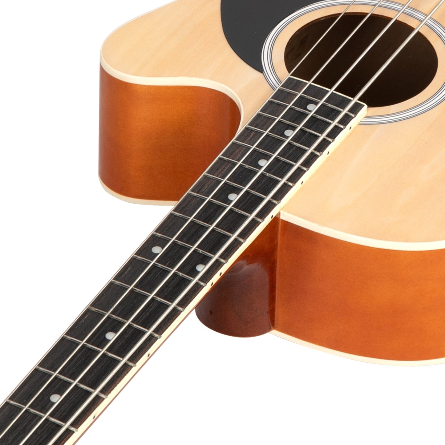 Glarry GMB101 4 string Electric Acoustic Bass Guitar w/ 4-Band Equalizer EQ-7545R Burlywood