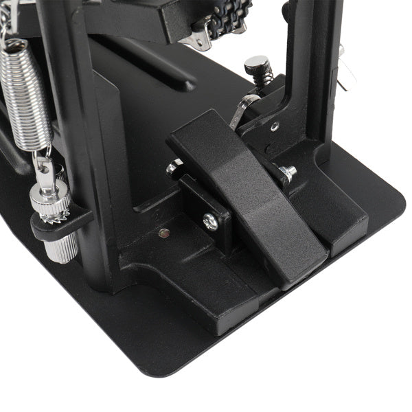 Wool Felt Hammer Double Drum Pedal Professional Double Bass Drum Pedal Black