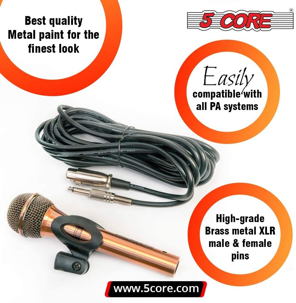 5 Core Professional Microphone Audio Dynamic Cardiod Karaoke Singing Wired Mic Music Recording Karaoke Microphone 5 Core PM625 (ND-959 Elantra) (Copy) Doba