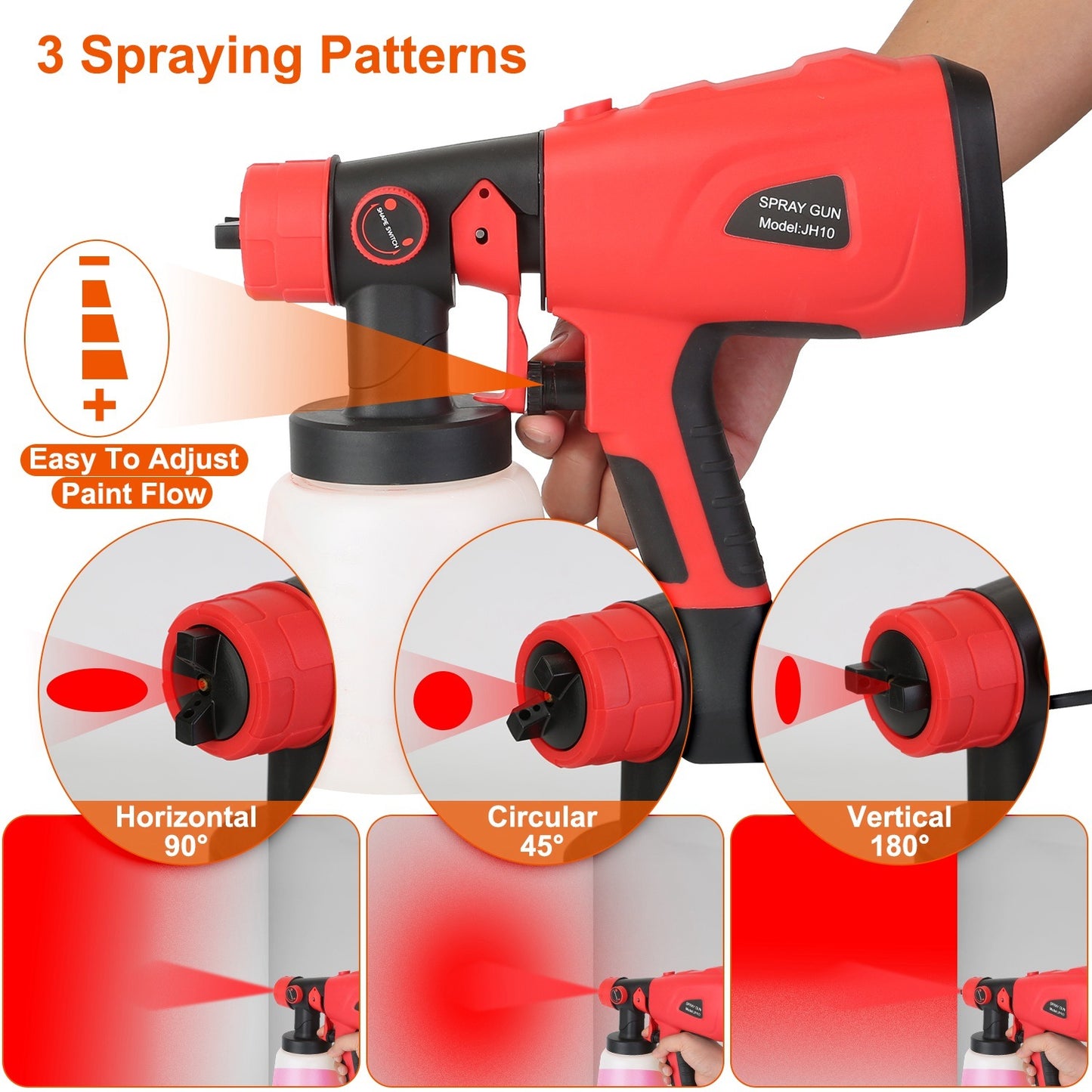 Electric Paint Sprayer HVLP Spray Painting Gun Handheld Painter