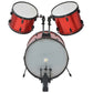 Complete Drum Kit Powder-coated Steel Red Adult