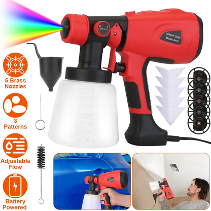 Electric Paint Sprayer HVLP Spray Painting Gun Handheld Painter