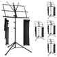 5 Core Music Stand for Sheet Music Folding Portable Stands Light Weight Book Clip Holder Music Accessories and Travel Carry Bag MUS FLD