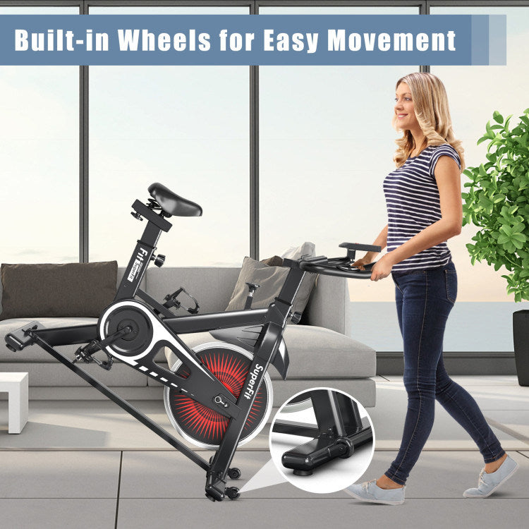 Adjustable Resistance Silent Belt Drive Gym Indoor Stationary Bike