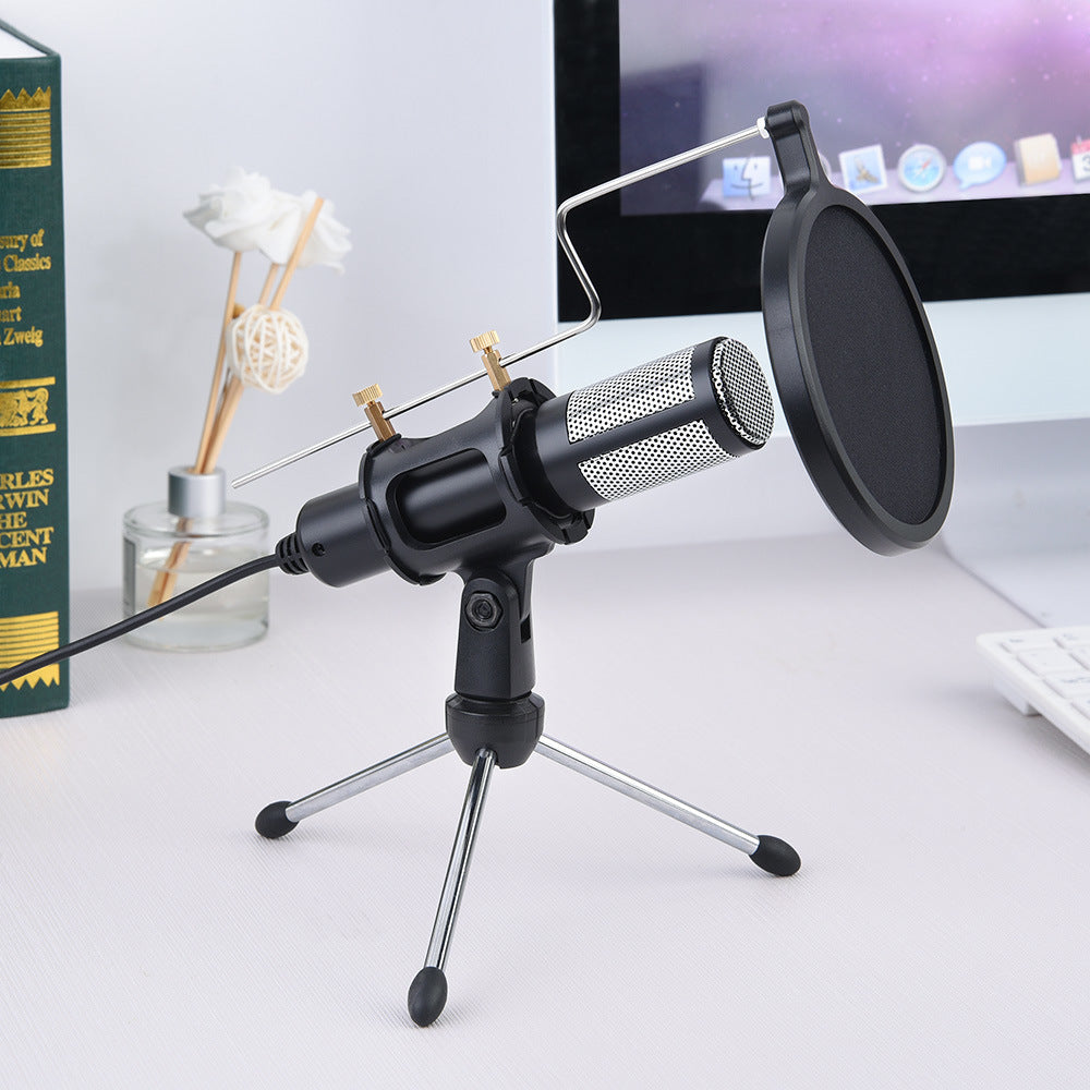 Podcast Microphone w/ Tripod Desk Stand