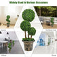 30 Inch Artificial Topiary Triple Ball Tree Indoor and Outdoor UV Protection