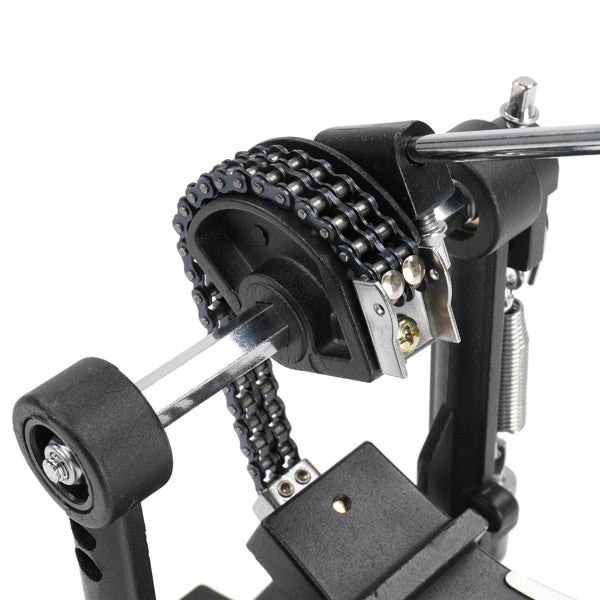 Wool Felt Hammer Double Drum Pedal Professional Double Bass Drum Pedal Black