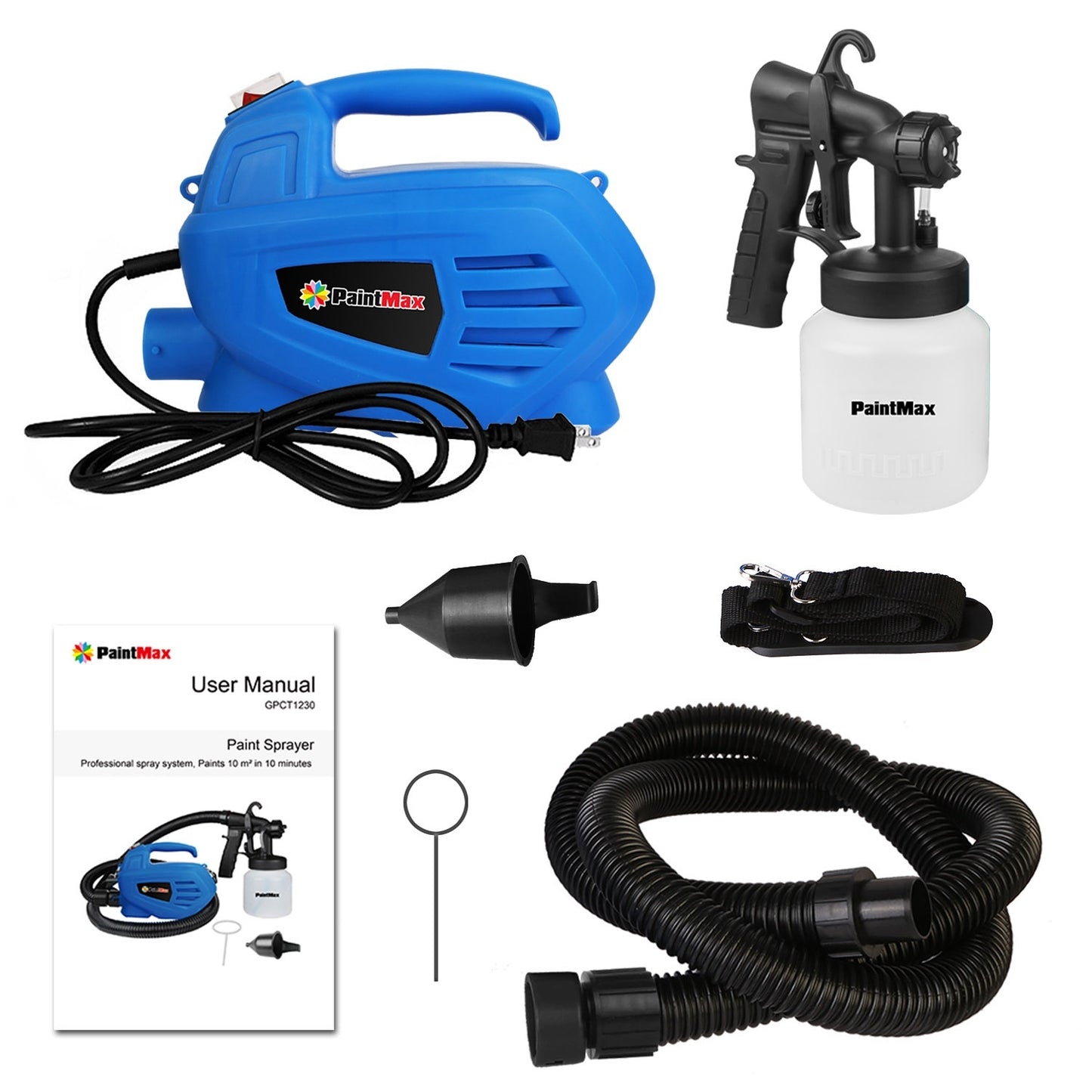 800ML Paint Spray Painter 650W Paint Sprayer Machine 800ML/Min Output HVLP Oil Primer Water Sprayer