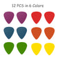 Standard Acoustic Electric Plectrums Guitar Picks 12-Pack