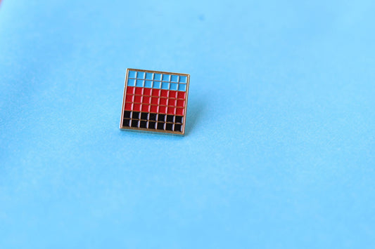 Grid Pins Series Pride Lapel Enamel Pins - Polyamorous