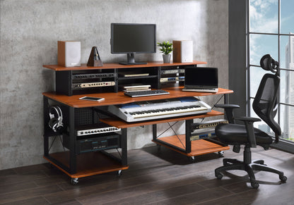 Megara Music Desk; Cherry &amp; Black Finish OF00988