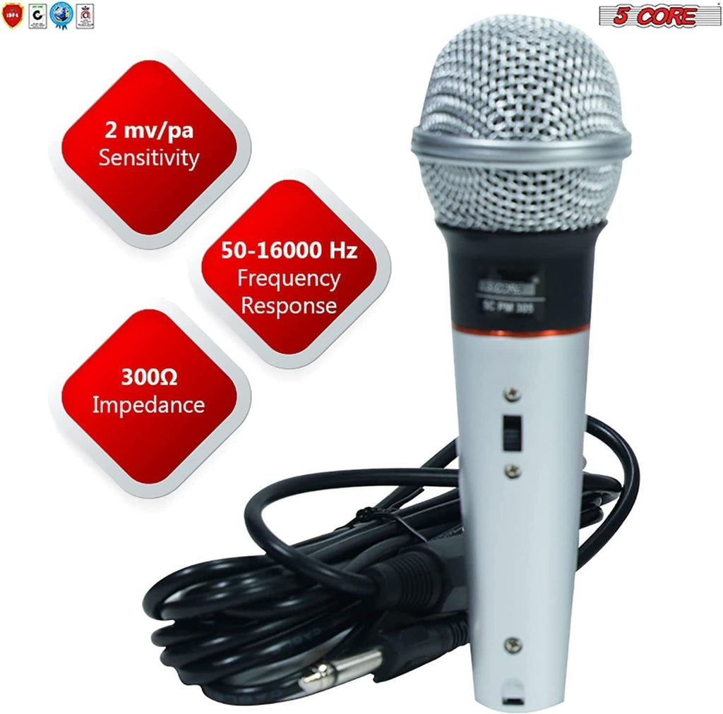 5 Core Professional Microphone Audio Dynamic Cardiod Karaoke Singing Wired Mic Music Recording Karoke Microphone PM305 (Copy) Doba