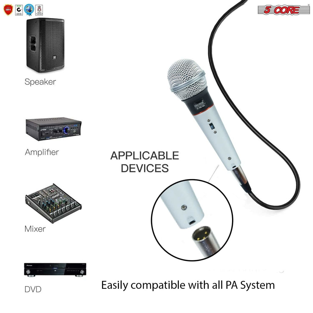 5 Core Professional Microphone Audio Dynamic Cardiod Karaoke Singing Wired Mic Music Recording Karoke Microphone PM305 (Copy) Doba