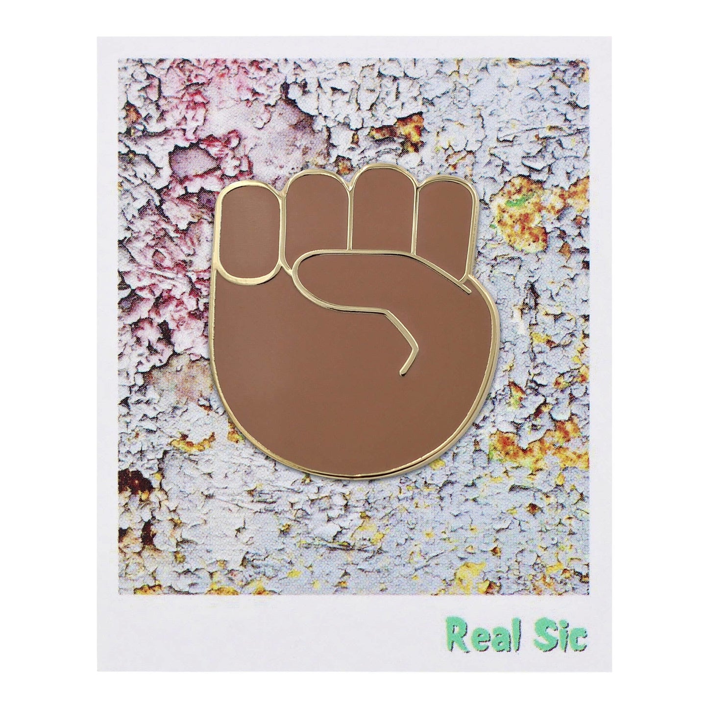 Raised Fist Protest Pride Black Lives Matter BLM Enamel Pin