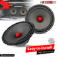 5 Core 8" Car Audio Speakers with Bullet 580 W 4 Ohm Mid-Range Loudspeaker MR 8 BLT R 4oHM