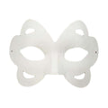 10-Packs White Blank Painting Eye Mask DIY Paper Mask for Halloween Party, Butterfly