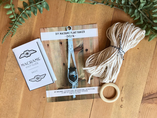 DIY Macrame Plant Hanger Kit - The Evelyn