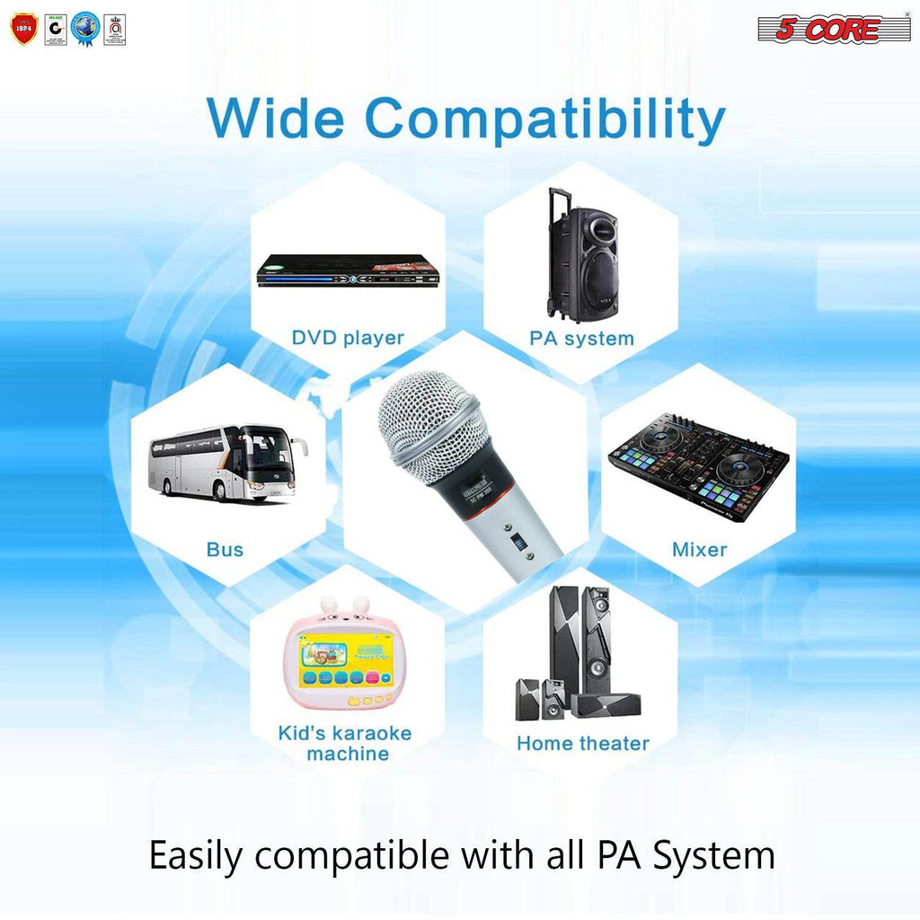 5 Core Professional Microphone Audio Dynamic Cardiod Karaoke Singing Wired Mic Music Recording Karoke Microphone PM305 (Copy) Doba