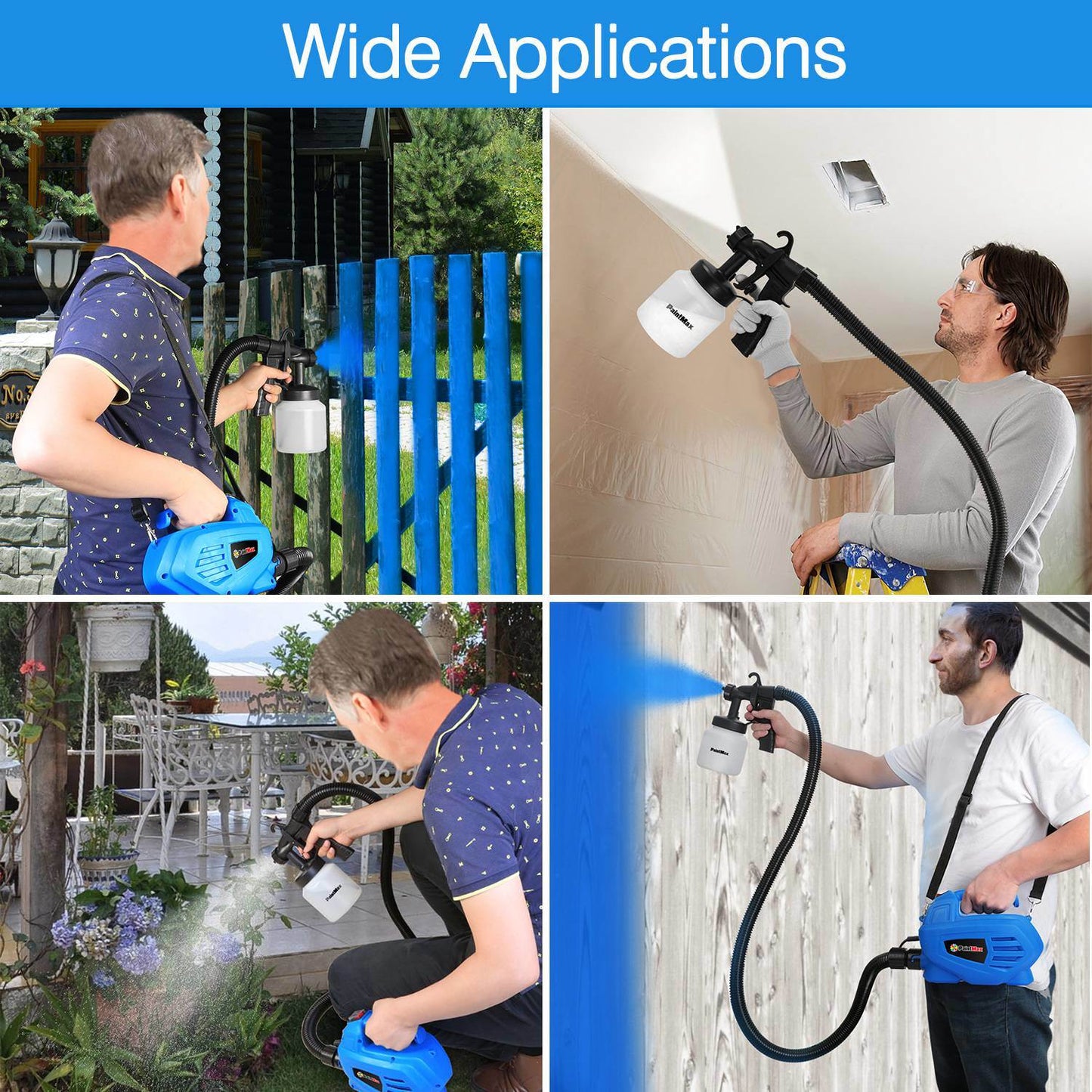 800ML Paint Spray Painter 650W Paint Sprayer Machine 800ML/Min Output HVLP Oil Primer Water Sprayer