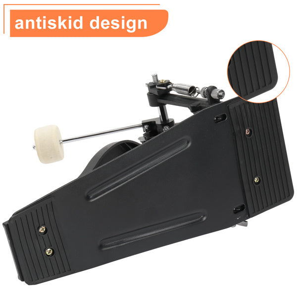 Wool Felt Hammer Double Drum Pedal Professional Double Bass Drum Pedal Black