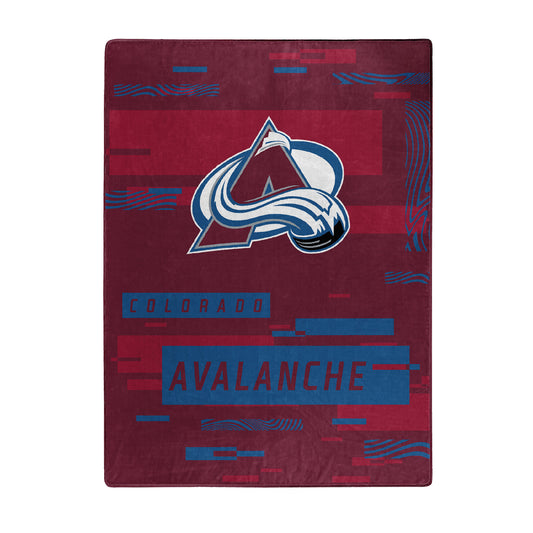 Avalanche OFFICIAL NHL "Digitize" Raschel Throw Blanket; 60" x 80"