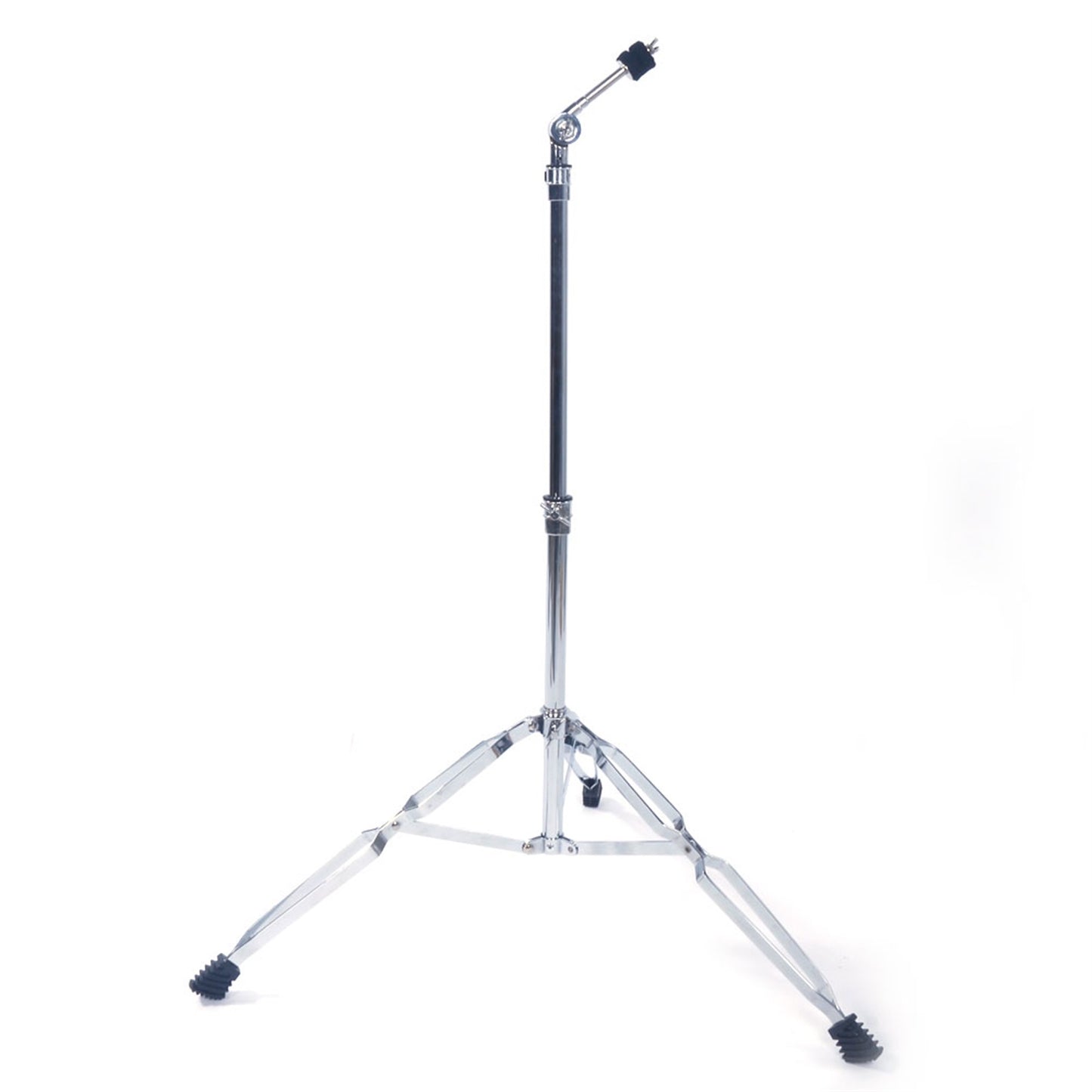 Glarry Straight Cymbal Stand Drum Hardware Percussion Mount Holder Gear Set Silver