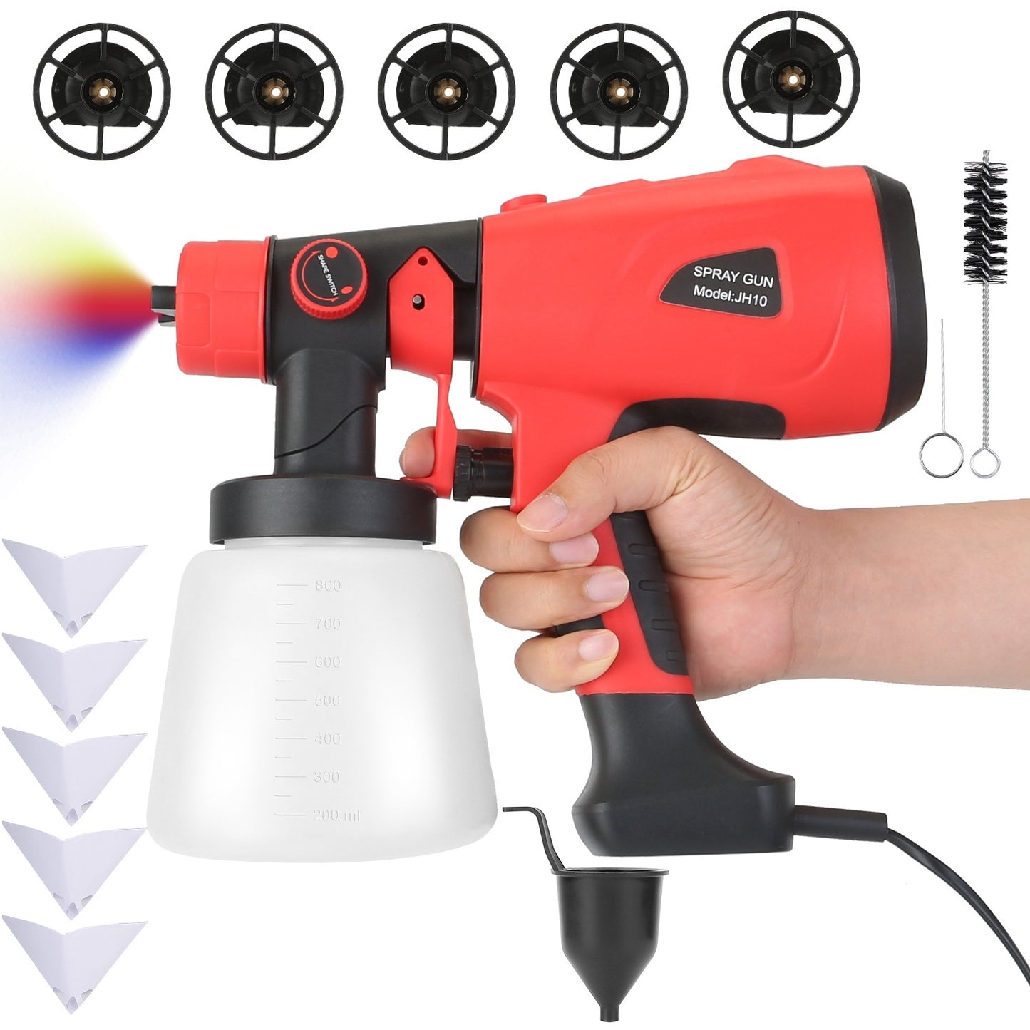 Electric Paint Sprayer HVLP Spray Painting Gun Handheld Painter