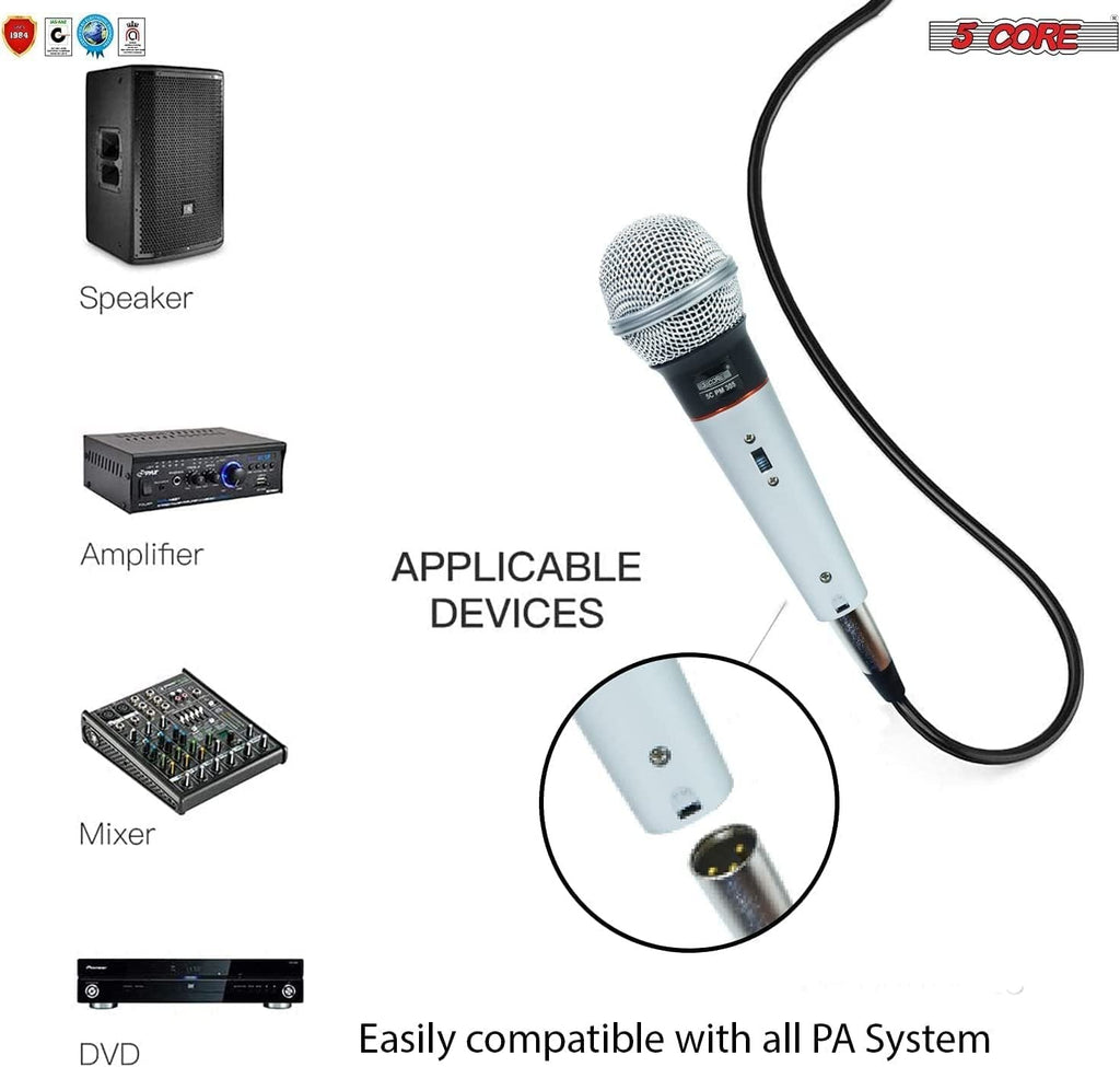 5 Core Professional Microphone Audio Dynamic Cardiod Karaoke Singing Wired Mic Music Recording Karoke Microphone PM305 (Copy) Doba