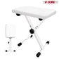 5Core Portable Piano Keyboard Music X-Style Adjustable Padded Stool Chair Seat Bench White KBB 02 WH