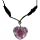 EMF 5G Shielding Orgone Heart Calming Necklace with Shungite & Black Tourmaline