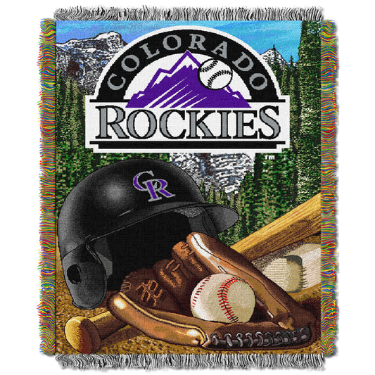 Rockies OFFICIAL Major League Baseball; "Home Field Advantage" 48"x 60" Woven Tapestry Throw by The Northwest Company