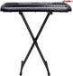 Adjustable Keyboard Stand with Gear Double X Keyboard Stand(Metal) with Locking Straps 5 Core KS 2X GEAR