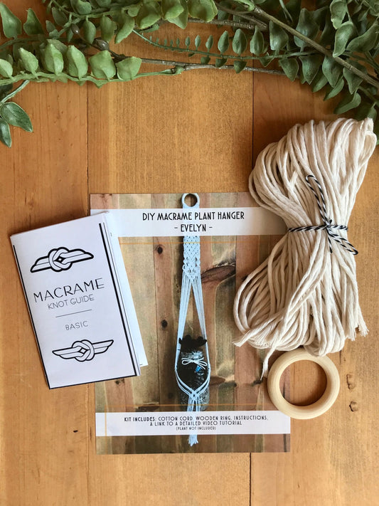 DIY Macrame Plant Hanger Kit - The Evelyn