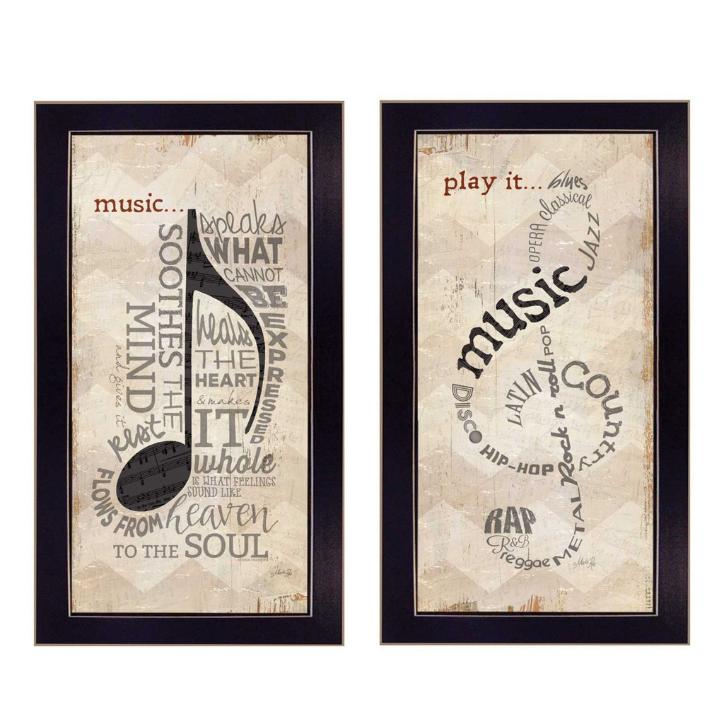 Trendy Decor 4U "Music" Framed Wall Art