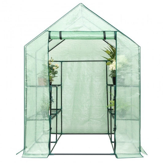 8 shelves Mini Walk In Greenhouse Outdoor Gardening Plant Green House