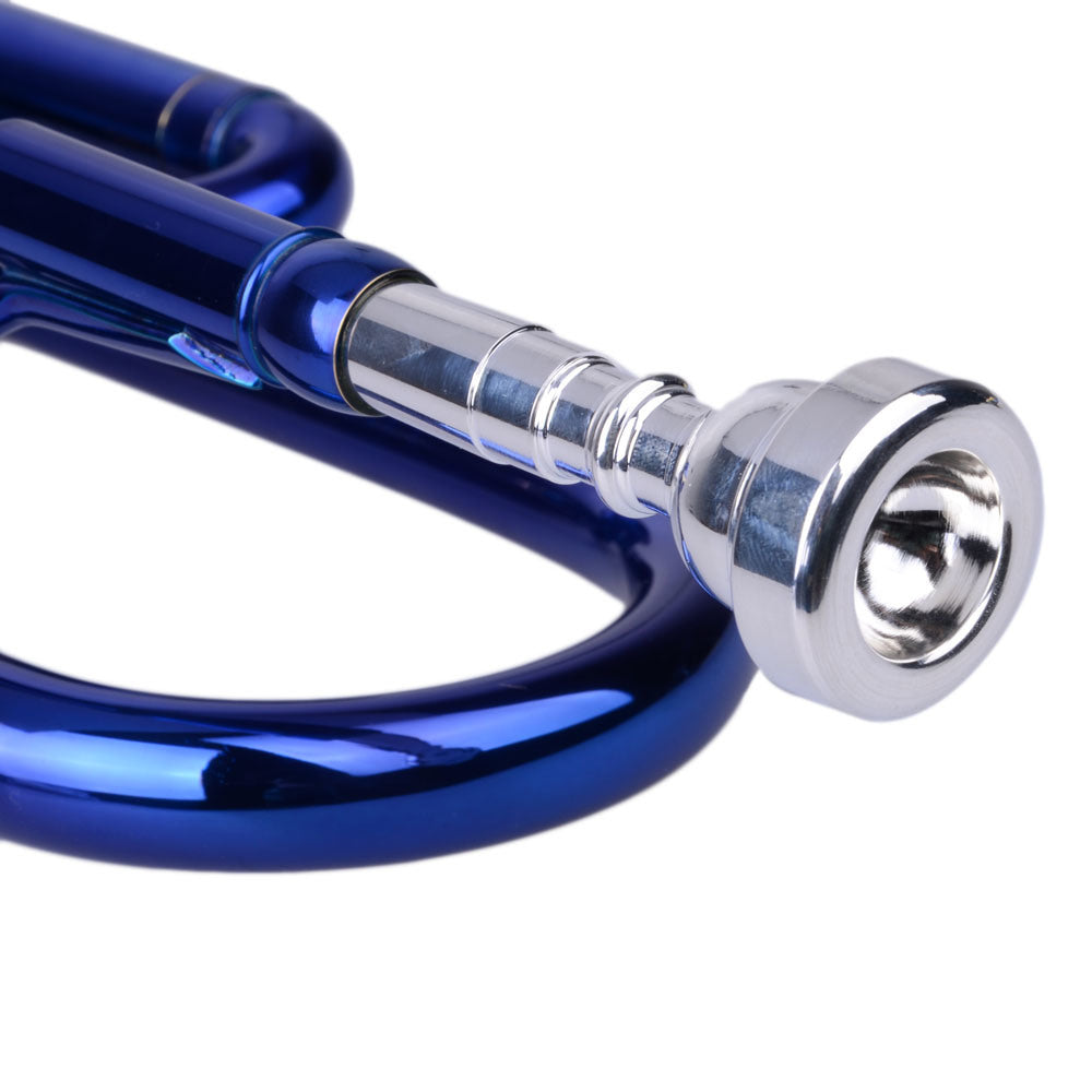 Brass B Flat Trumpet Gloves Set Blue (Copy) Doba