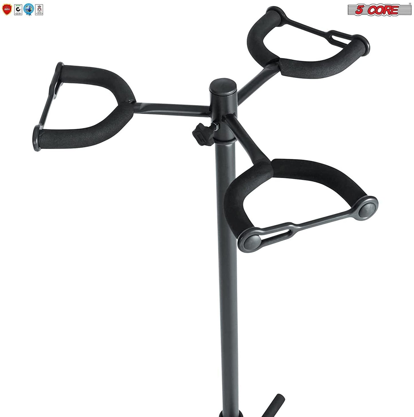 Metal Guitar Stand for Acoustic Classic Electric Guitar Detachable Musical Instrument Stand 5 Core (3 Guitar Holders)