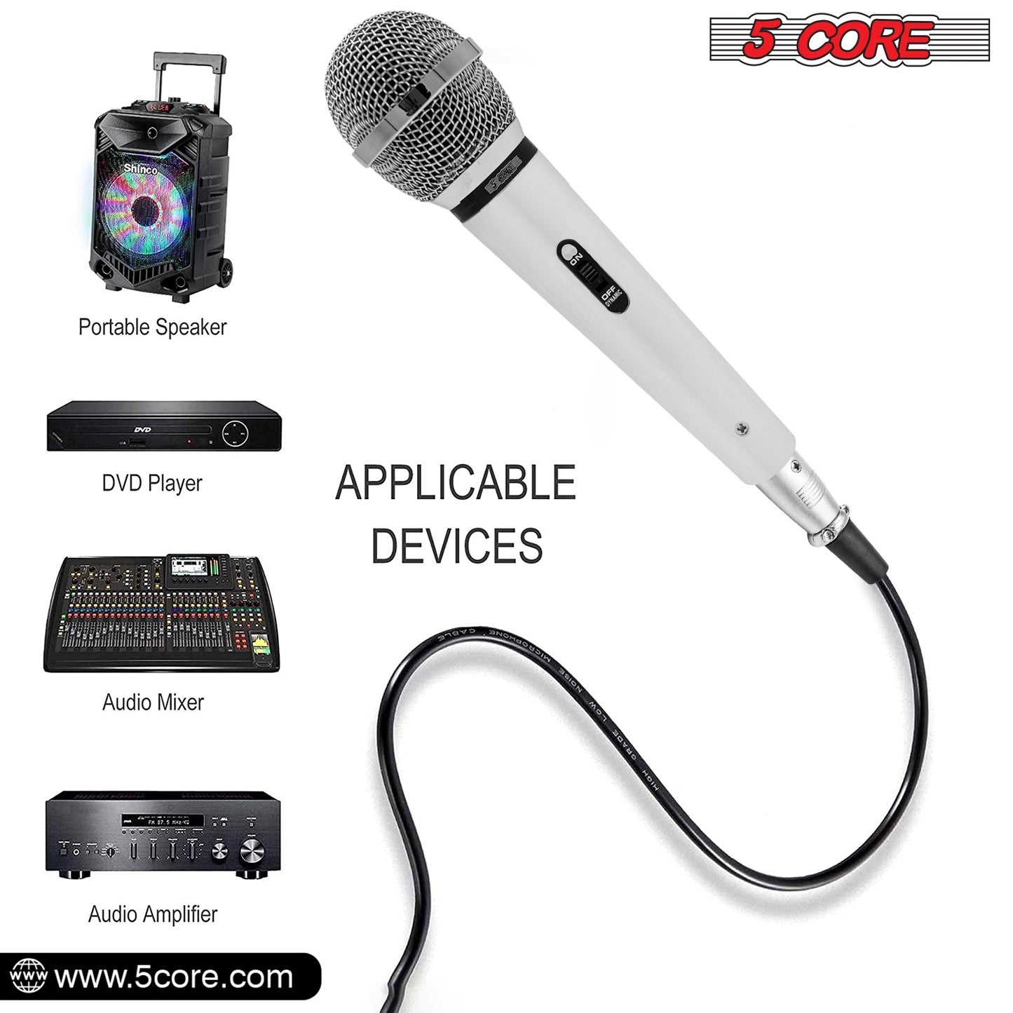 5 CORE Premium Vocal Dynamic Microphone