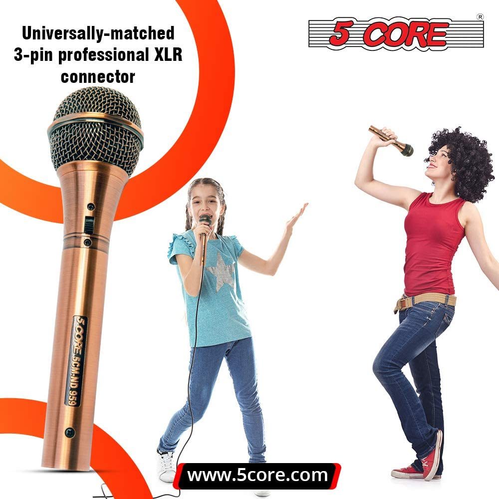 5 Core Professional Microphone Audio Dynamic Cardiod Karaoke Singing Wired Mic Music Recording Karaoke Microphone 5 Core PM625 (ND-959 Elantra) (Copy) Doba