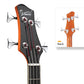 Glarry GMB101 4 string Electric Acoustic Bass Guitar w/ 4-Band Equalizer EQ-7545R Burlywood