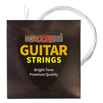 5 Core Ukulele Strings; Tuning Replacement 4 Pieces String in 1 Pack for Musical Instruments Easy for Beginners Easy on Fingertips for General Ukulele Sweet Sound UKS 1SET (4PCS)