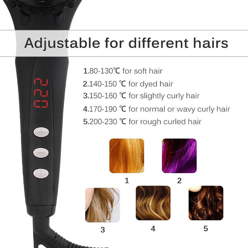 Professional Hair Straightener Brush Electric Hot Comb Negative Ion Hair Iron