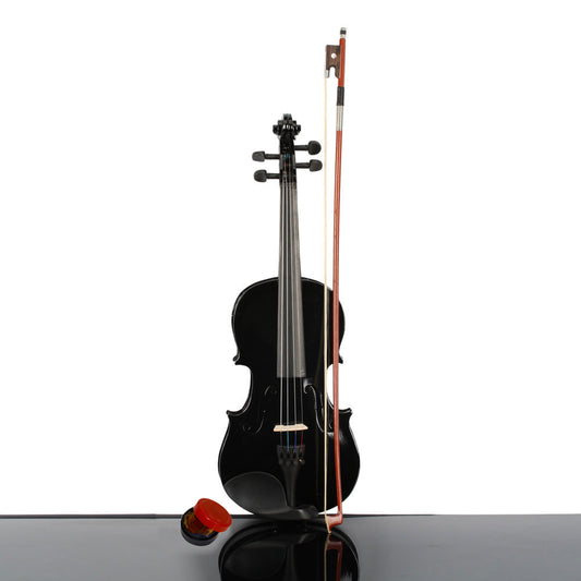 3/4 Acoustic Violin  w/ Case Bow Rosin Black