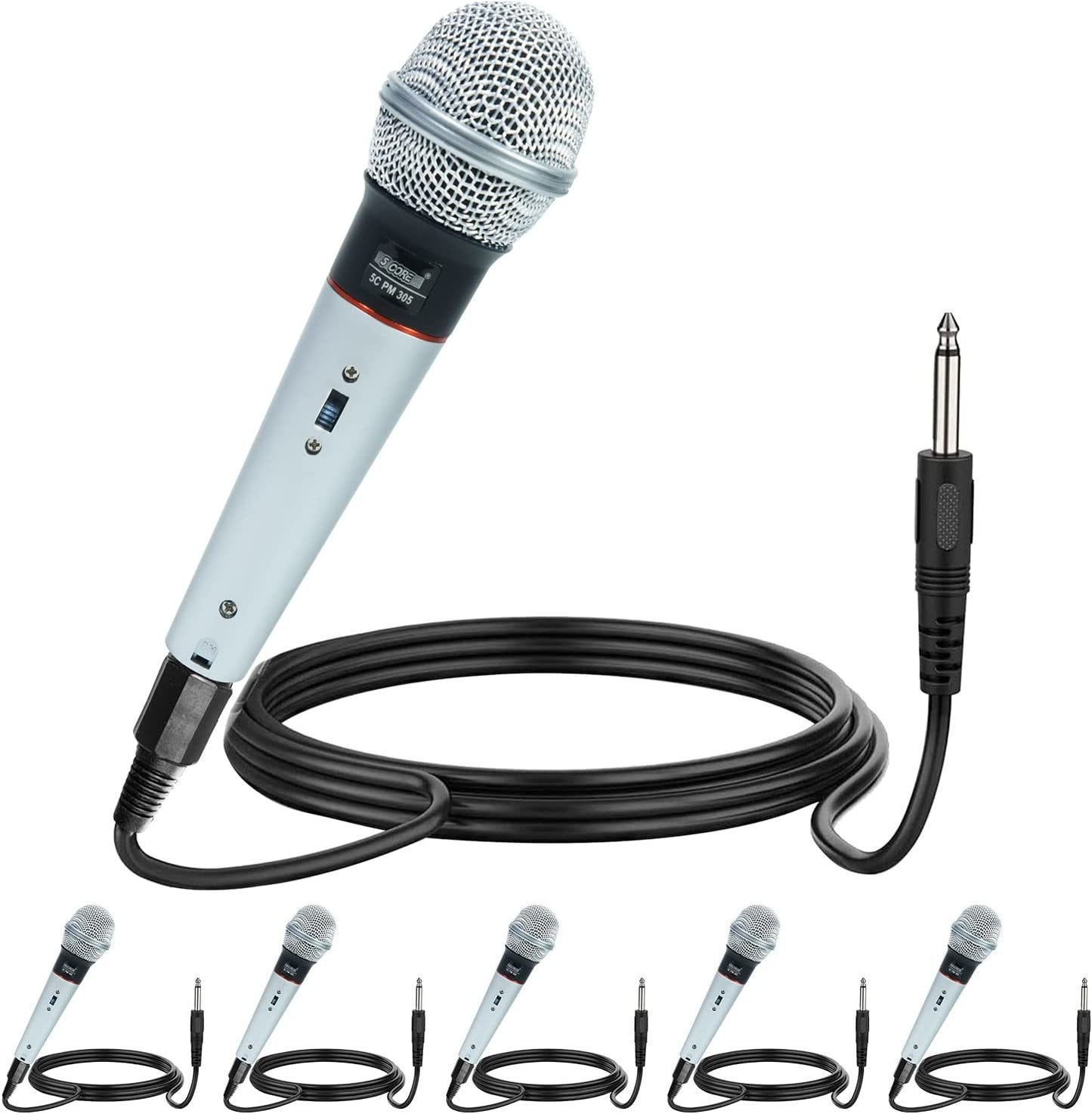 5 Core Professional Microphone Audio Dynamic Cardiod Karaoke Singing Wired Mic Music Recording Karoke Microphone PM305