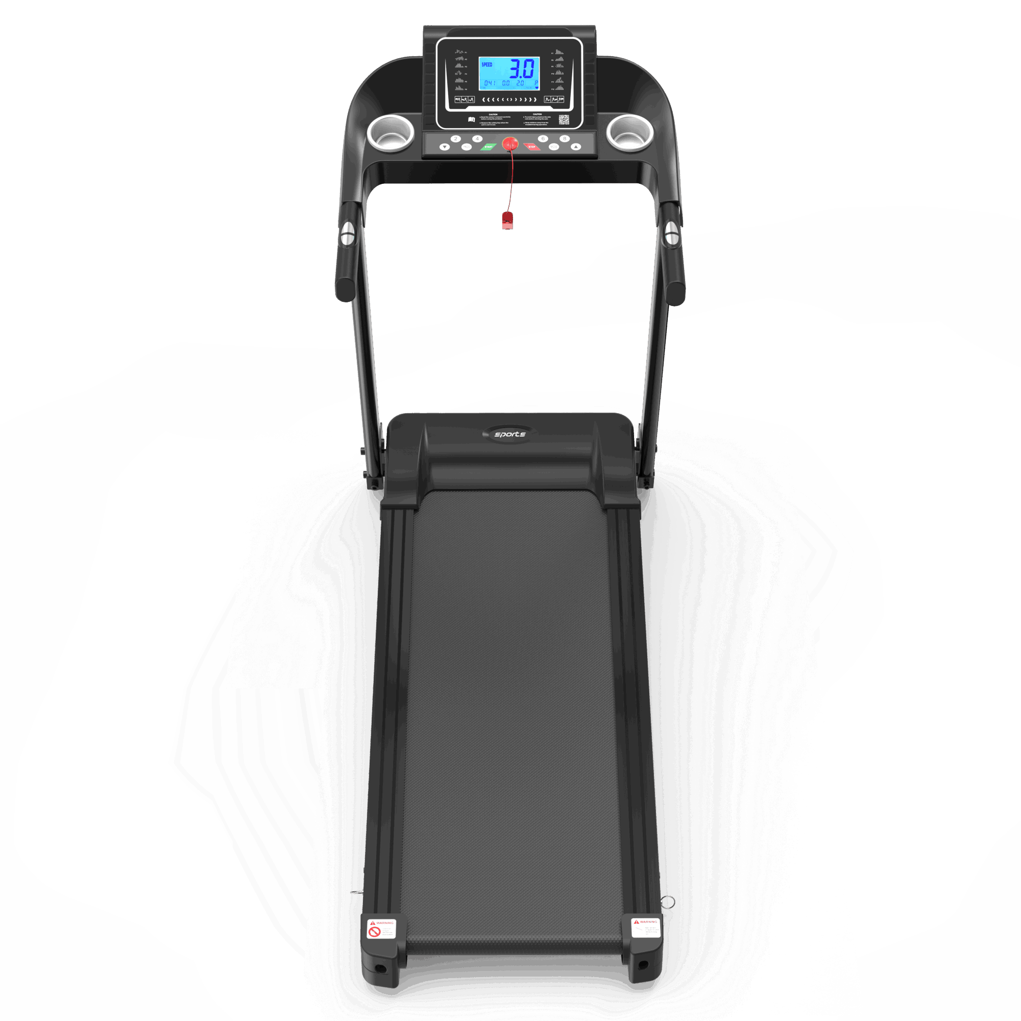 Home Foldable Treadmill with Incline; Folding Treadmill for Home Workout; Electric Walking Treadmill Machine 5" LCD Screen 250 LB Capacity Bluetooth Music